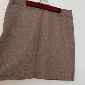 J. Crew Tan Herringbone Pencil Skirt